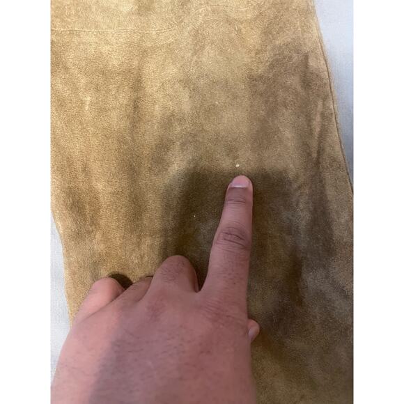 Hugo Buscati - Suede Leather Pants / size 6 / Brown - Picture 4 of 10